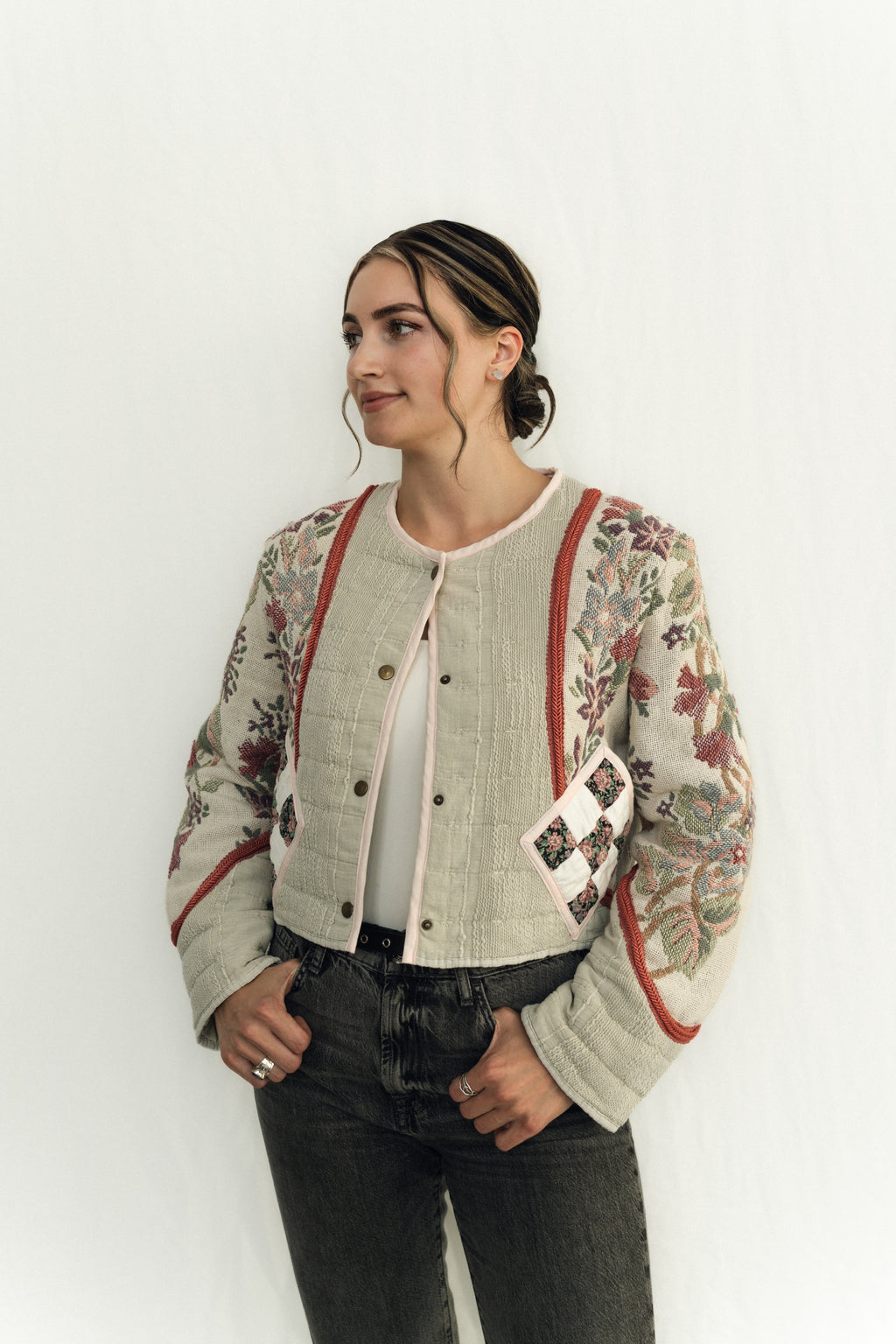 Elodie Quilted Tapestry Jacket