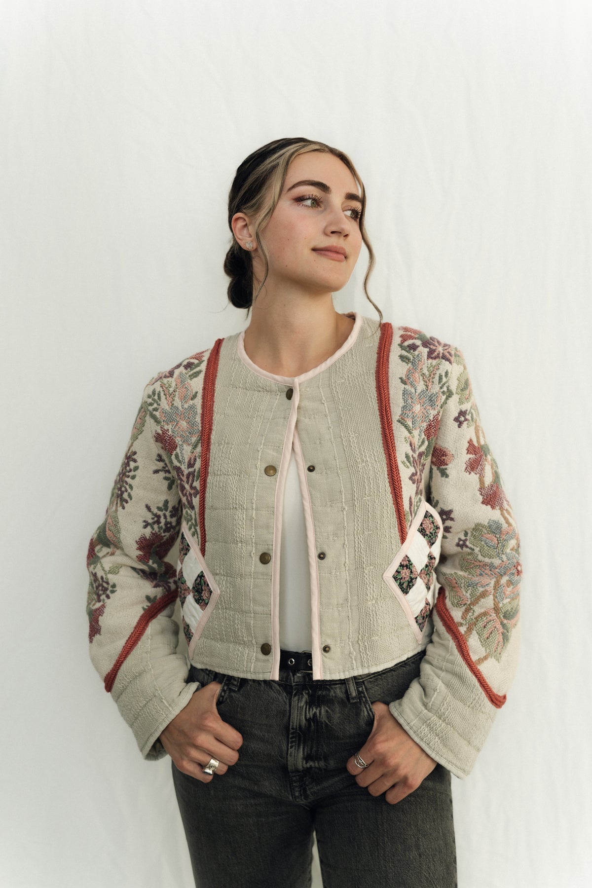 Elodie Quilted Tapestry Jacket